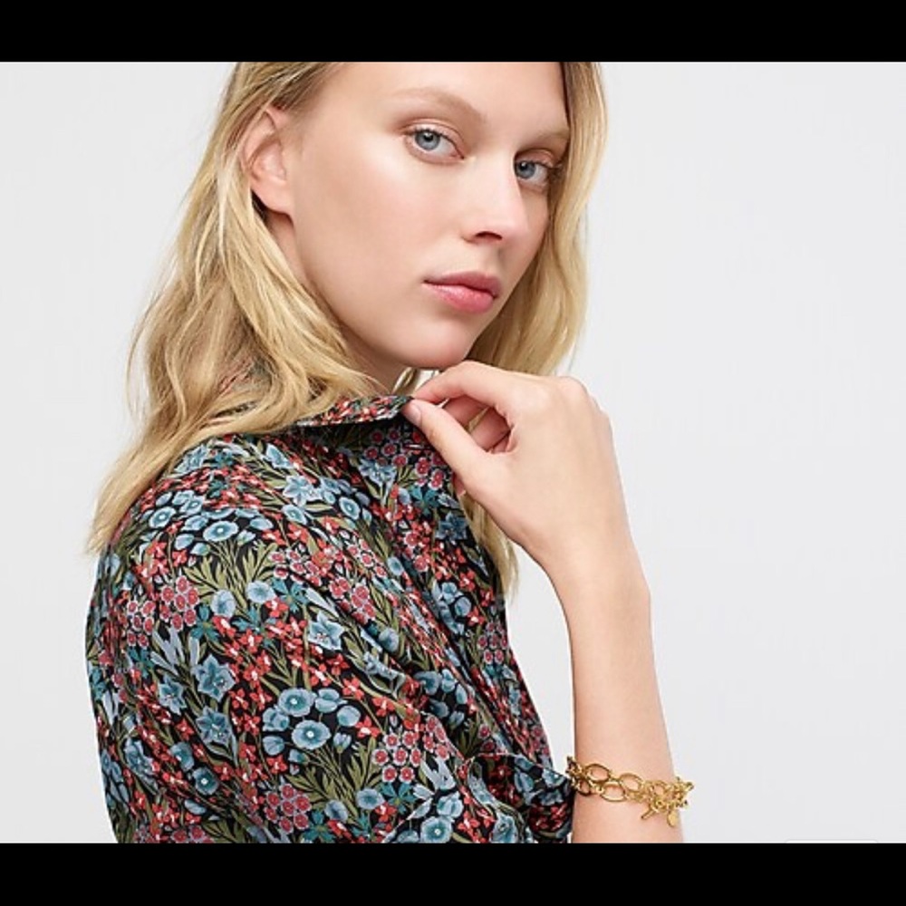 new J. Crew “perfect shirt” in Liberty Floral